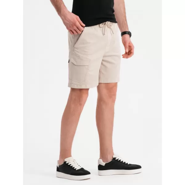 Kratke hlače OMBRE OM-SRCG-0194 KREMA 