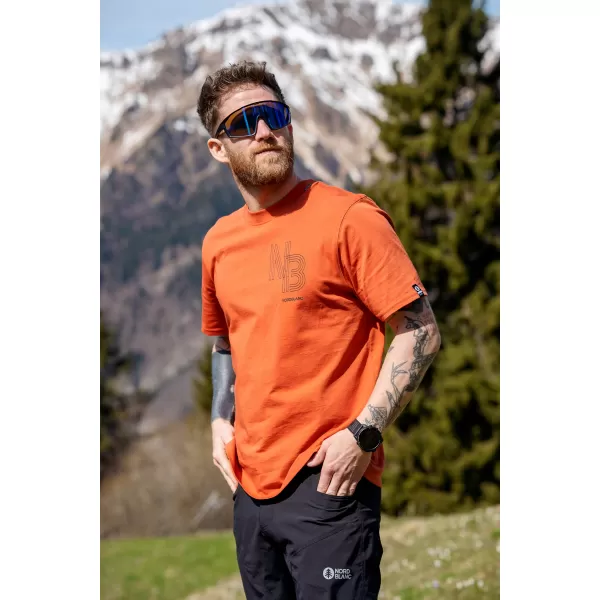  Muška majica kratkih rukava NORDBLANC NBSMT8161 NARANČASTA 
