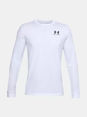 Muška majica kratkih rukava UNDER ARMOUR SPORTSTYLE LEFT CHEST LS 1329585-100 BIJELA