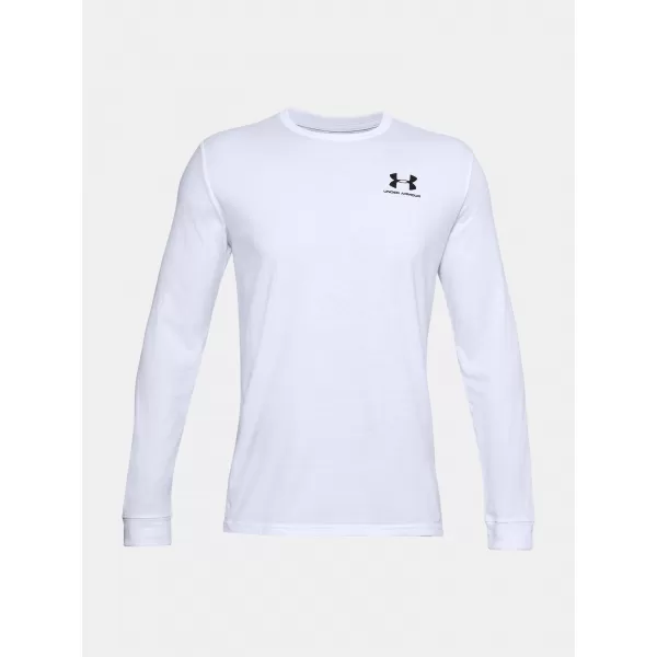  Muška majica kratkih rukava UNDER ARMOUR SPORTSTYLE LEFT CHEST LS 1329585-100 BIJELA 