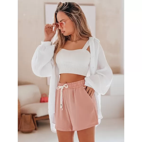  Ženske kratke hlače DSTREET HOT VIBE SY0443 RUŽIČASTI 