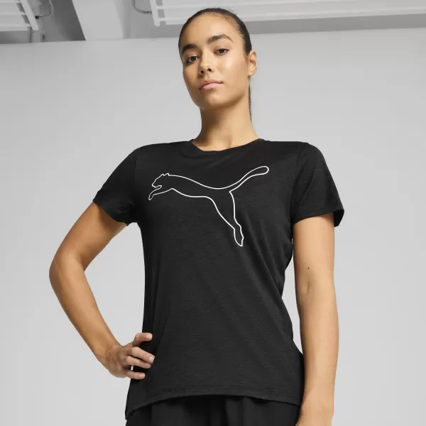  Košulja PUMA TAD ESSENTIAL W HEATHER TEE 525893_01 PUMA BLACK HEATHER 