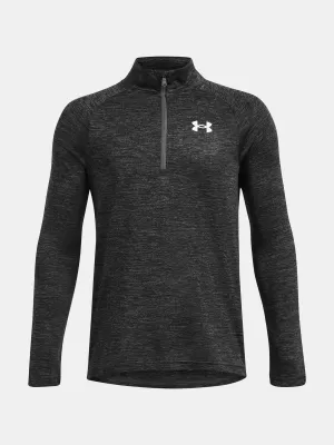 Majica za dječake UNDER ARMOUR TECH 2.0 1/2 ZIP 1363286-026 SIVA