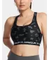 Ženski grudnjak UNDER ARMOUR CROSSBACK MID PRINT 1361042-009 CRNA