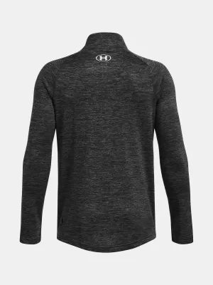 Majica za dječake UNDER ARMOUR TECH 2.0 1/2 ZIP 1363286-026 SIVA