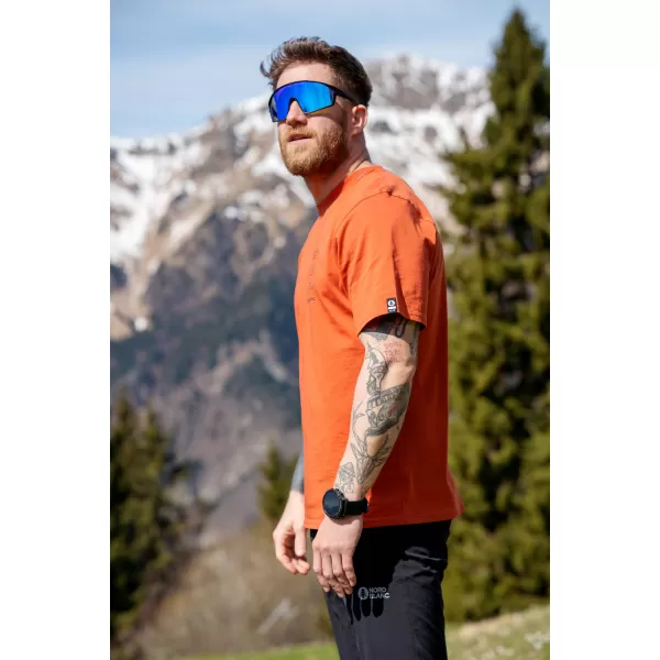  Muška majica kratkih rukava NORDBLANC NBSMT8161 NARANČASTA 
