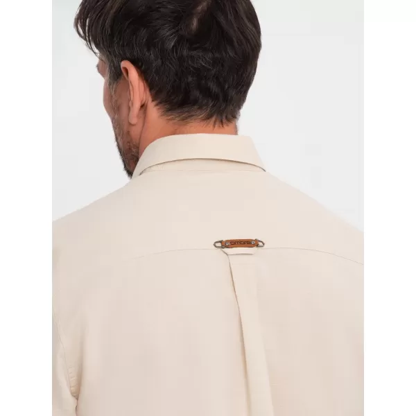  Košulja OMBRE OM-SHCS-0134 KREMA 