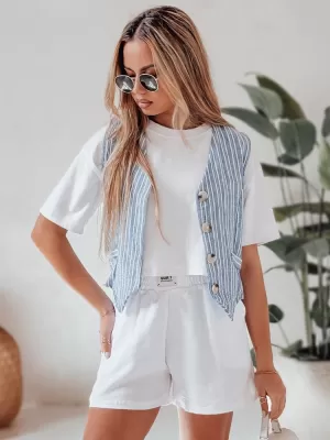 Ženske kratke hlače DSTREET OWN STYLE SY0456 BIJELA