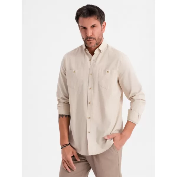  Košulja OMBRE OM-SHCS-0134 KREMA 