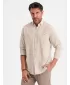 Košulja OMBRE OM-SHCS-0134 KREMA