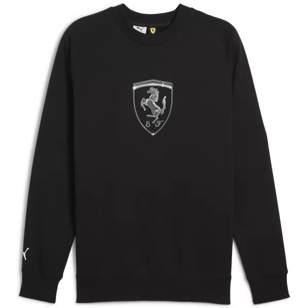  Muška dukserica PUMA FERRARI RACE BIG SHIELD CREW 630193_01 PUMA CRNA 