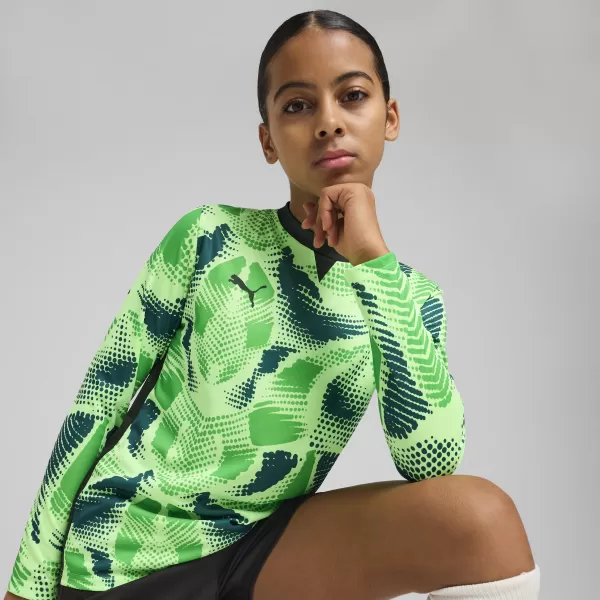  Dječji dres PUMA TEAMTARGET GK LS JERSEY JR 706521_20 FIZZY LIME / FIZZY VAPNO / PUMA CRNA 