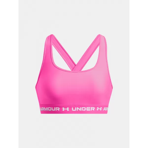  Ženski grudnjak UNDER ARMOUR CROSSBACK MID BRA 1361034-656 RUŽIČASTA 