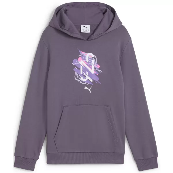  Dječja dukserica PUMA NEYMAR JR CREATIVITYHOODIEJR 660100_01 LJUBIČASTI UGLJEN 