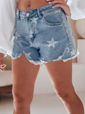 Ženske kratke hlače DSTREET MOONSTAR SY0471 PLAVI