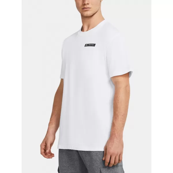  Muška majica kratkih rukava UNDER ARMOUR HW ARMOUR LABEL SS 1382831-100 BIJELA 