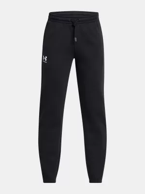 Trenirke za dječake UNDER ARMOUR B ICON FLC JOGGER TAPING 1390294-001 CRNA