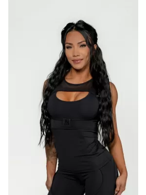 Ženska kompresijska majica bez rukava INTENSE Ultra 835 Gold BLACK Nebbia