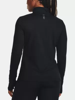 Ženska majica kratkih rukava UNDER ARMOUR QUALIFIER RUN 1/2 ZIP 1379349-001 CRNA