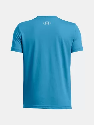 Majica za dječake UNDER ARMOUR B LOGO WORDMARK SS 1389963-452 PLAVA