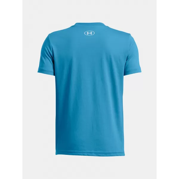  Majica za dječake UNDER ARMOUR B LOGO WORDMARK SS 1389963-452 PLAVA 