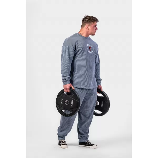  Oversized majica bez kapuljače SIGNATURE 797 BLUE Nebbia 