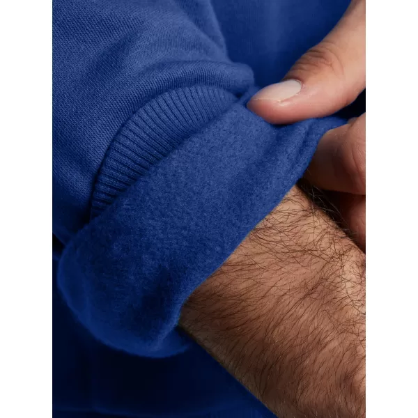  Muški sweatshirt UNDER ARMOUR RIVAL FLEECE HOODIE 1379757-432 PLAVA 