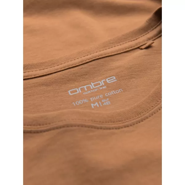  Košulja OMBRE OM-TSBS-0236 SMEĐI 