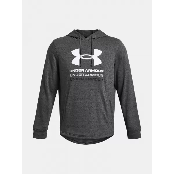  Muški sweatshirt UNDER ARMOUR RIVAL TERRY GRAPHIC HOOD 1386047-025 SIVA 
