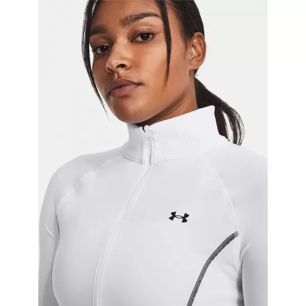  Ženska majica kratkih rukava UNDER ARMOUR TRAIN CW 1/2 ZIP 1379886-100 BIJELA 