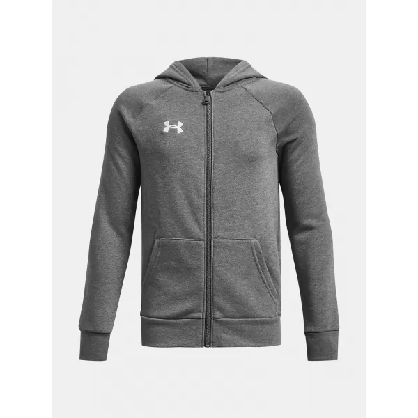  Trenirka za dječake UNDER ARMOUR RIVAL FLEECE FZ HOODIE 1379794-025 SIVA 