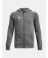 Trenirka za dječake UNDER ARMOUR RIVAL FLEECE FZ HOODIE 1379794-025 SIVA