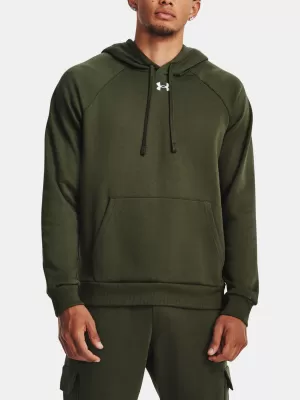 Muški sweatshirt UNDER ARMOUR RIVAL FLEECE HOODIE 1379757-390 ZELENA