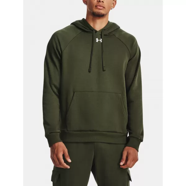  Muški sweatshirt UNDER ARMOUR UA RIVAL FLEECE HOODIE ZELENA 
