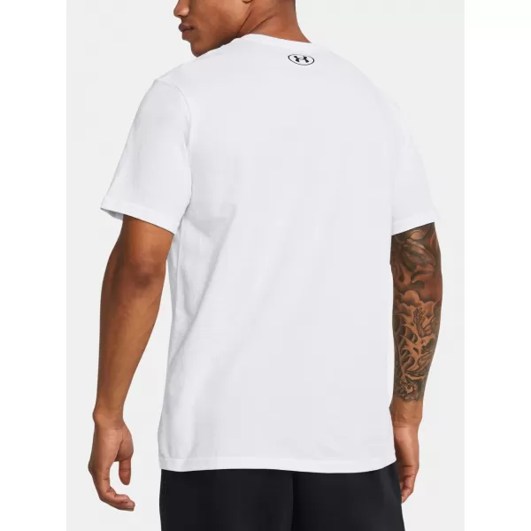  Muška majica kratkih rukava UNDER ARMOUR GL FOUNDATION UPDATE SS 1382915-100 BIJELA 