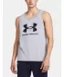 Muška majica bez rukava UNDER ARMOUR SPORTSTYLE LOGO TANK 1382883-035 SIVA