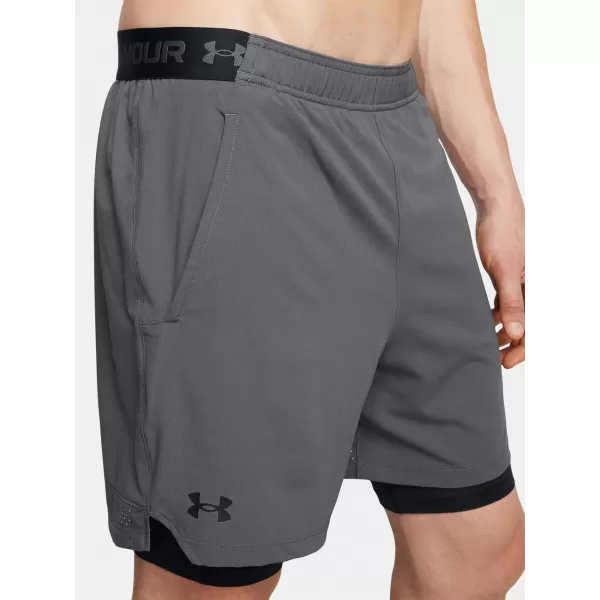  Muške kratke hlače UNDER ARMOUR VANISH WOVEN 2IN1 STS 1373764-025 SIVA 