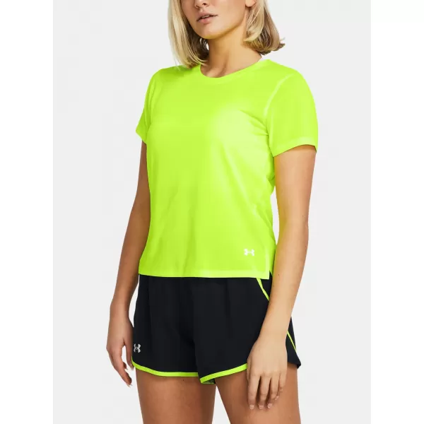  Ženska majica kratkih rukava UNDER ARMOUR LAUNCH SHORTSLEEVE 1382434-731 ZELENA 