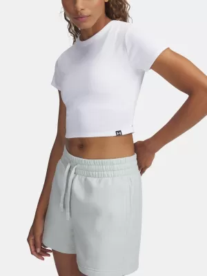 Ženska majica kratkih rukava UNDER ARMOUR RIVAL RIB BABY TEE 6000264-100 BIJELA