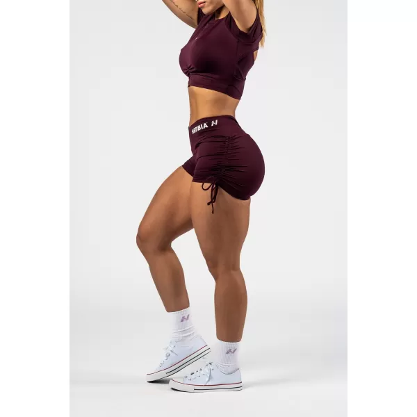  Push-up kratke hlače s vezicama STRONG BEAUTY 429 TAMNOCRVENA Nebbia 