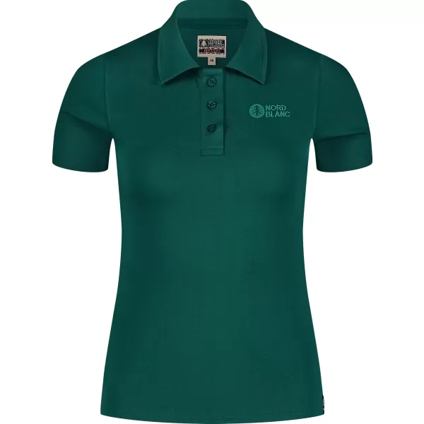  Ženska polo majica NORDBLANC EVERMORE NBSLT8174 TAMNO ZELENA 