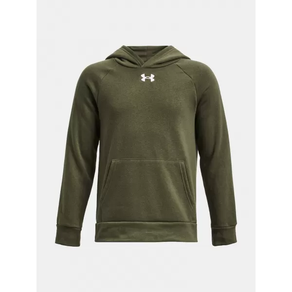  Trenirka za dječake UNDER ARMOUR RIVAL FLEECE HOODIE 1379792-390 ZELENA 