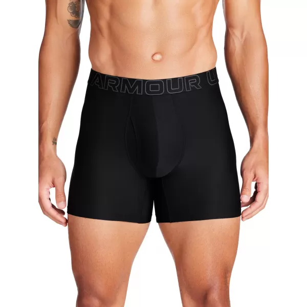  Muške bokserice UNDER ARMOUR M PERF TECH 6IN (1KS) 1383849-001 CRNA 