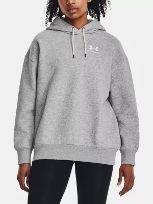 Ženski sweatshirt UNDER ARMOUR ESSENTIAL FLC OS HOODIE 1379495-012 SIVA