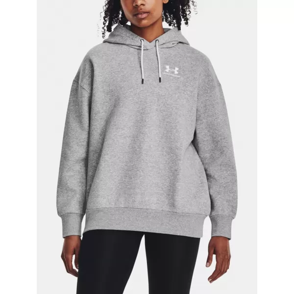  Ženski sweatshirt UNDER ARMOUR ESSENTIAL FLC OS HOODIE 1379495-012 SIVA 
