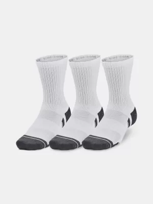 Čarape UNDER ARMOUR PERFORMANCE COTTON 3P MID 1379530-100 BIJELA