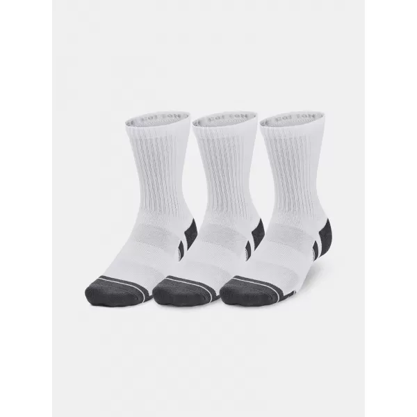  Čarape UNDER ARMOUR PERFORMANCE COTTON 3P MID 1379530-100 BIJELA 