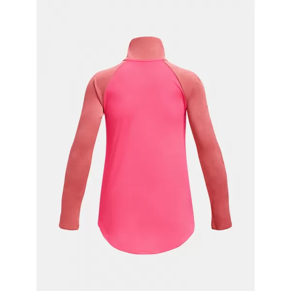  Majica za djevojčice UNDER ARMOUR TECH GRAPHIC 1/2 ZIP 1377586-683 RUŽIČASTA 