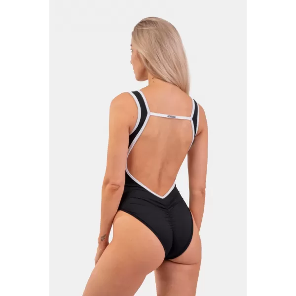  Potpuno crni kupaći kostim French style 460 BLACK Nebbia 