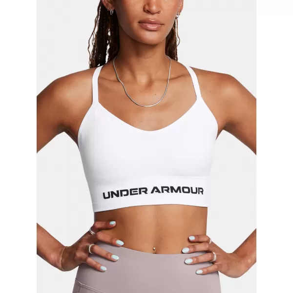  Ženski grudnjak UNDER ARMOUR VANISH SEAMLESS LOW BRA 1384417-100 BIJELA 